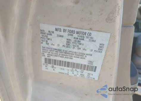 2009 Mercury Mariner Premier from USA, damaged, VIN 4M2CU87739KJ04156